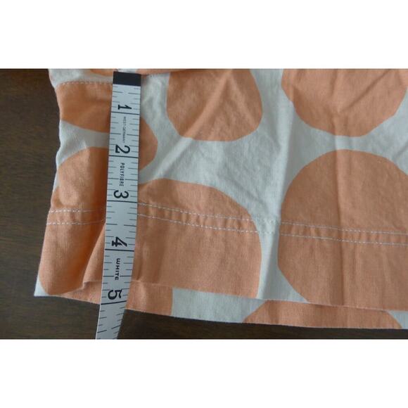 Marimekko Uniqlo Linen Blend Polka Dot Shorts Waist 30-31 Tie Orange Loose Fit - Picture 5 of 9